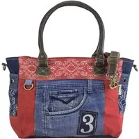 Sunsa Messenger Bag Damen Handtasche XXL Schultertasche Tasche, Aus recycelten Materialien