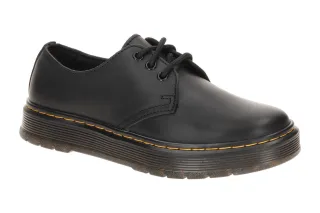 Dr. Martens 41553001 Brookline Lo Herrenschuhe Schwarz - Black Smooth Leather