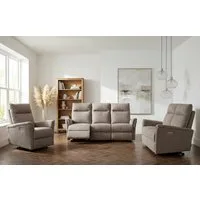 Home affaire Polstergarnitur FINNARA, 3+2+1, elelektrische Relaxfunktion, USB A/C, Liegefunktion 105°-135°, Federkern