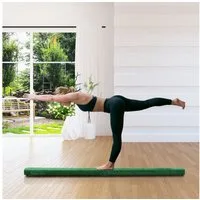 HOMCOM Balancetrainer 210 cm Schwebebalken klappbar Turnbalken Indoor Outdoor, bis 120 kg, 210 x 10 x 6,5 cm, Grün