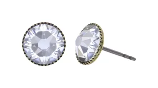 konplott - Ohrstecker mit Schmuckstein silver