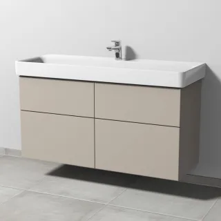 Sanipa 3way Waschtischunterbau zu Laufen Pro S Waschtisch mit 4 Auszügen, Kaschmir-Matt SP7861U