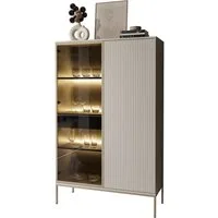 Lookway Vitrine ECLIPSE WTSZ104 in Kaschmir mit LED Beleuchtung Breite: 104 cm