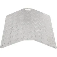 Clanmacy Auffahrrampe Türschwellenrampe aus Aluminium Rollstuhlrampe Stufenrampe Tragbar