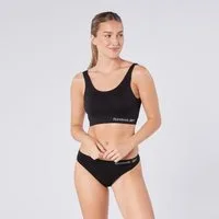 Reebok Bustier KIRA breite Träger, ohne Verschluss, bequem, basic, ohne Bügel, mit Logo