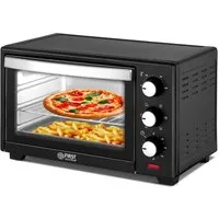 TZS FIRST AUSTRIA Minibackofen 20L 1380W, stufenlose Temperaturregelung bis 230°C, 60 Min Timer, 3 Einschubhöhen, Doppelglastür, Umluftfunktion