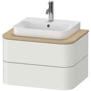 Duravit Happy D.2 Plus Konsolenwaschtischunterbau wandhängend Nordic Weiß Seidenmatt 650x480x408 mm HP4960039390010