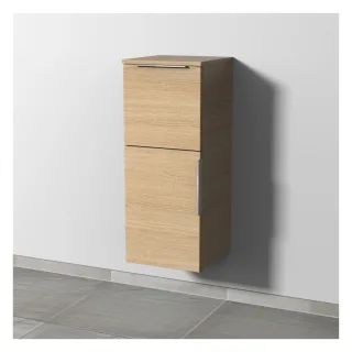 Sanipa 3way Mittelschrank mit 1 Tür und 1 Auszug, Eiche-Nordic, UM12648 UM12648