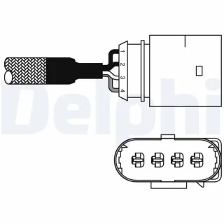 Delphi Lambdasonde vor Katalysator Audi A3 Skoda Octavia VW Bora Golf Lupo Polo