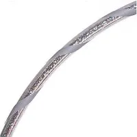 Hoopomania Hula-Hoop-Reifen Glamour Hula Hoop Reifen Ø100cm, in Silber