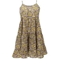 Guru-Shop Midikleid Boho Minikleid, Stufenkleid, Hängerchen -.. alternative Bekleidung