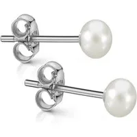 Firetti Paar Ohrstecker Schmuck Geschenk Silber 925 Ohrschmuck Ohrringe, Made in Germany - mit Süßwasserzuchtperle