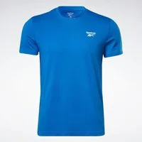 Reebok T-Shirt IDENTITY SMALL LOGO TEE mit Rundhalsausschnitt, Kurzarm, aus Baumwolle, auch in großen Größen