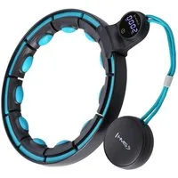 HMS Hula-Hoop-Reifen Hula Hoop mit Gewicht und Zähler Fitnessgerät Sportgerät Fitnessring, mit intelligentem, digitalem, USB-aufladbarem Display