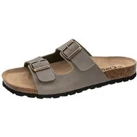 Fischer-Markenschuh Luis Pantolette aus Vegano, mit Fleecefutter, ergonomisch geformtes Lederfußbett