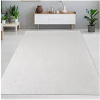 Carpetia Fellteppich Kunstfell Hasenfell-Optik, rechteckig, Höhe: 10 mm, seidig weich & flauschig mit dichter Kurzflorstruktur