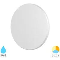 Braytron LED Wandleuchte Designer Wandlicht indirekte Beleuchtung 8W klein Ø12cm, LED fest integriert, Neutralweiß, Kaltweiß, Warmweiß, Energieeffizient, Flimmerfrei, Langlebig, Spritzwassergeschützt, 3CCT