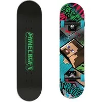 Minecraft Skateboard 79 x 20 x 10 cm mit PU Rollen 92A ABEC 11 Lager