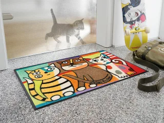 Miezentreffen wash + dry Fußmatte | Größe: 50x75cm
