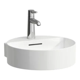 Laufen Val Handwaschbecken 81128.1, 1 Hahnloch ohne Überlauf H8112814001111