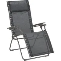 Lafuma Mobilier Gartenstuhl Evolution (Multipositions-Relaxsessel, Liegestuhl, Gartenliege), Zero-Gravity-Relaxliege, patentiertes Clip-System, ergonomisch