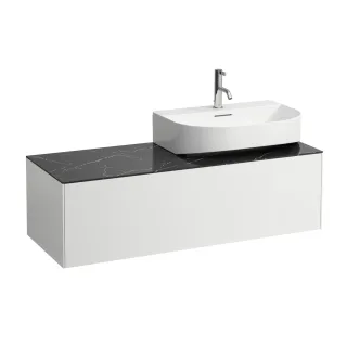 LAUFEN Waschtischunterschrank Sonar 457x1177x341 Aus re, 1Schubl H816341/2 we ma? m. H4054530341431