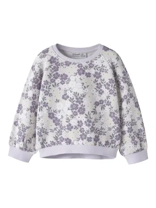 NAME IT - NMFDARTIA LS NREG SWEAT UNB Lavender Fog - Gr. - 104