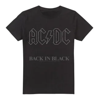 AC/DC - "Back In Black" T-Shirt für Herren (Schwarz)