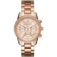 MICHAEL KORS Chronograph BRYANT MK6357, Quarzuhr, Armbanduhr, Damenuhr, Stoppfunktion, Edelstahlarmband
