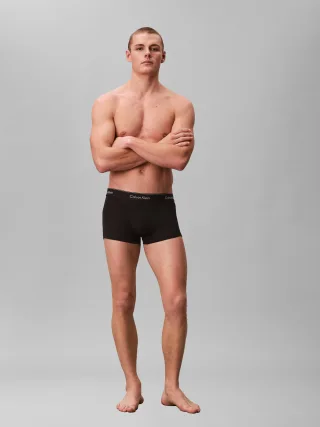 LOW RISE TRUNK 3PK black w dtm wb - Gr. - 2XL