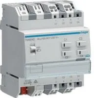 Schalt- und Jalousieausgang KNX 4-fach 16 Ampere C-Last, Aktor Retail