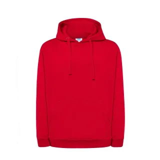 JHK - Kapuzenpullover für Herren, Kängurutasche (Rot)
