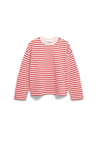 Armedangels - FRANKAA MAARLEN STRIPE SWEAT undyed-mars red - Gr. - S