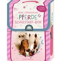 COPPENRATH DIE SPIEGELBURG Lernspielzeug Meine superschlaue Pferde Schulstart-Box – Wisch-und-weg-Materialien (9-St., Set), Wisch-und-weg-Materialien zum Üben