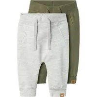 Name It Sweathose NBNTAKKI mit verstellbarem Bund und bequemer Form (Packung, 2-tlg) meliert, regular fit, Baumwollmix, Sweatware
