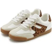 LASCANA Sneaker Schnürhalbschuh, Freizeitschuh mit abnehmbaren Schmucksteinen VEGAN