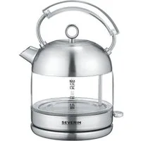 Severin Wasserkocher WK 3459, 1.7 l, 2400 W, Retro, Glas-Wasserkocher, 1,7 Liter