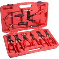 Falon-Tech Schlauchklemmenzange Schlauchklemmenzange Schlauchschellenzange Set Zangen, 11-tlg.