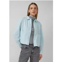 s.Oliver Hemdjacke Bluse Verkürzte Feincord-Bluse mit aufgesetzten Taschen