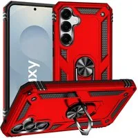 CoolGadget Handyhülle Armor Shield Case für Samsung Galaxy S25 6,2 Zoll, Outdoor Cover mit Magnet Ringhalterung Handy Hülle für Samsung S25