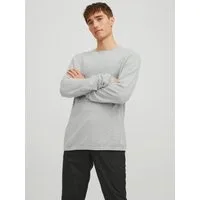 Jack & Jones Rundhalspullover JJEHILL Pullover mit angenehmem Tragegefühl Modisch, schmal, Baumwolle, Rundhals