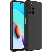 CoolGadget Handyhülle Black Series Handy Hülle für Xiaomi Redmi 10 (2022) 6,5 Zoll, Edle Silikon Schlicht Robust Schutzhülle für Redmi 10 Hülle