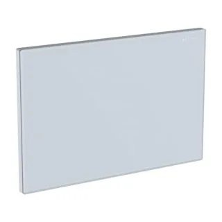 Geberit Abdeckplatte Omega 115082SI1 weiß / Glas, Zinkdruckguss