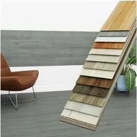 Hexim Vinylboden, Vinyldielen 0,97m² selbstklebend PVC Wandverkleidung Bodenbelag Holzoptik 91x15cm Paneele für Wand & Boden Holzdielen dunkelgrau (7 Dielen Urban Grey - 1815-3)