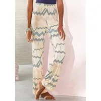 LASCANA Pyjamahose mit grafischem Zick-Zack Muster