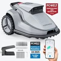 interpick Rasenmähroboter Terramow V1000 Mähroboter ohne Begrenzungskabel, bis 1200 m² Rasenfläche