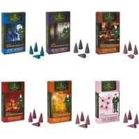 Crottendorfer Duftkerze Räucherkerzen 6er Set - Weltreise - je 24 Stück - verschiedene Düfte, für Duftliebhaber - Ideal als Geschenk für Events - Made in Germany
