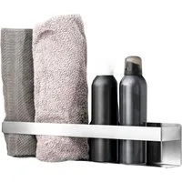 ELMOWO Handtuchregal ohne Bohren für 5 Handtücher - Edelstahl Regal hängend für Badezimmer, Handtuchhalter mit 3M-Klebefläche & Spezialkleber