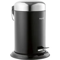 Möve Kosmetikeimer Treteimer Push, 3 Liter, schwarz