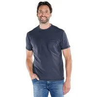 Engbers T-Shirt Herren T-Shirt strukturiert, Saphirblau
